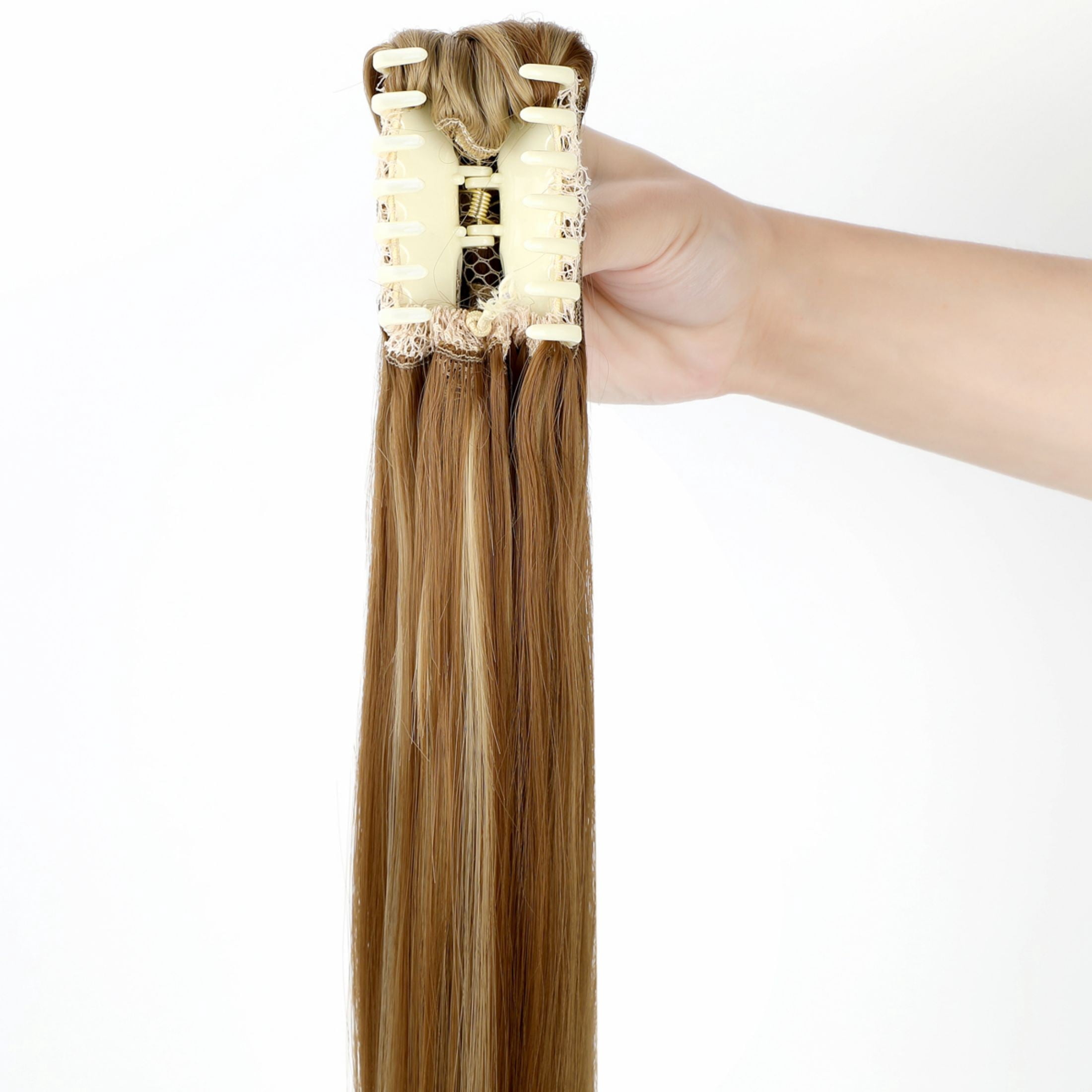AynnQueen Ponytail Extension Claw Clip in Pony Tails Hair Extensions Synthetic Wavy Straight Secret Ponytail Hairpiece 18/21 Inch