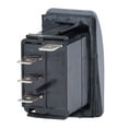 thumbnail image 2 of Blue Sea Interrupteur Multi-Usage 7931-BSS Contura II; 20 Ampères à 12 Volts/15 Ampères à 24 Volts; Interrupteur à Bascule; Interrupteur Marche-Arrêt; Perche Simple Double; Rouge LED; Noir, 2 of 5