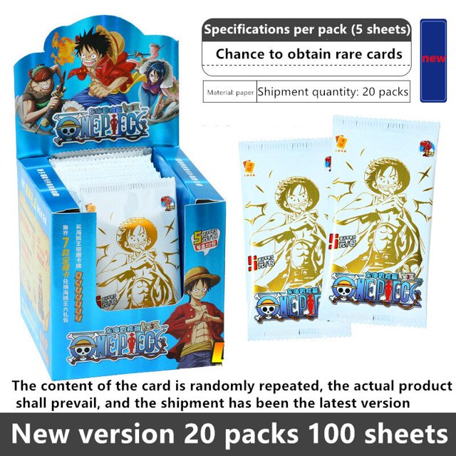 Juego de cartas de una pieza para niños, colección de personajes periféricos de animación, Chopper, Buzz, Luffy, UR SSR, papel, almacenamiento de tarjetas, juguete para niños, nuevo Fivean unisex