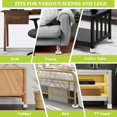 thumbnail image 3 of HELIAHOO 9 Pack Furniture Risers 1 Inch, Adjustable Bed Risers Heavy Duty for Table Desk Couch Chair Sofa Cabinet Bed Legs Dorm, Square Stackable Bed Raisers Blocks Lift Height 1", 2" AZ83-15067, 3 of 6
