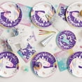 Unicorn Birthday Party Tableware Kit for 16 Guests Unicorn Party