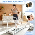 thumbnail image 3 of Uxcell 4 Pcs Treadmill Mat Pads, 4x4x0.8" High Density Foam Anti Vibration Pad Sound Proof Floor Mat Exercise Equipment Mat for Carpet Protect Noise Reduction Home Gym, Mixed Color, 3 of 5