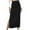 Skirts for women-Black, variant on Homenesgenics Skirt for Women Long Women's Versatile Half Skirt Solid Color Elastic Wrapped Hip Skirt Split Skirt Red S