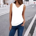 thumbnail image 3 of Tiqkatyck Tank Top for Women Ladies' Fashion Summer Top Casual Solid Color Sleeveless Shirts Tank Tops With Built In Bras Summer Tops for Women White XXL, 3 of 3
