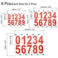 thumbnail image 2 of Uxcell 2packs 2/3/4 Inches Reflective Mailbox Numbers for Outside Sticker Decal, Red, 2 of 5