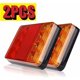 thumbnail image 1 of 2 PCS Universal LED Rear Lights for Trailer, Waterproof Brake Light with Turn Signal, 12V 8LED, Compatible with Truck Caravan Van Boat, 1 of 4