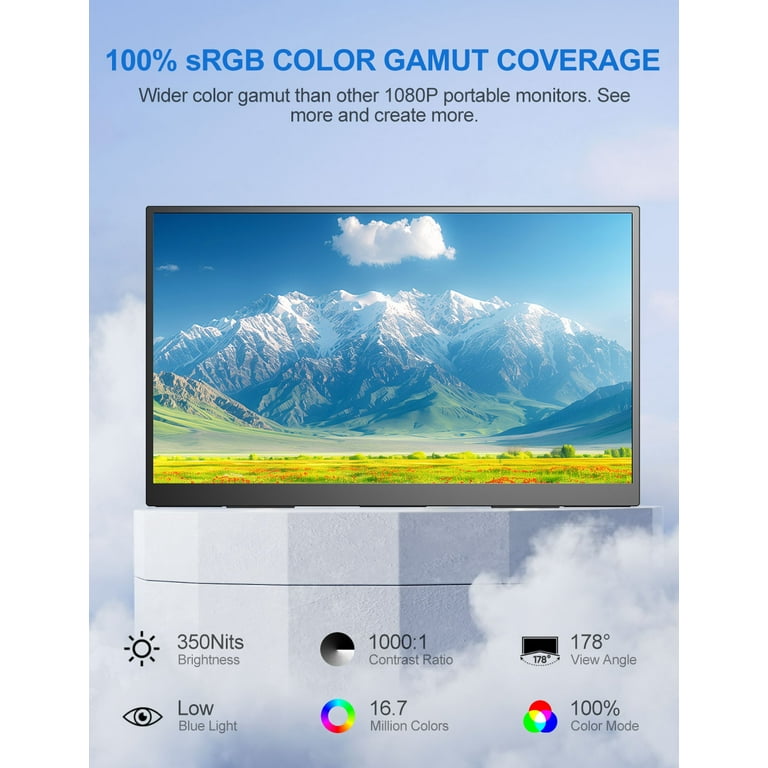 UPERFECTPortableMonitor18.5インチ120㎐？60Hz？ Amazon.com: UPERFECT Portable Monitor 18.5-inch 120HZ