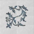thumbnail image 1 of Ahgly Company Machine Washable Indoor Square Transitional White Smoke Area Rugs, 7' Square, 1 of 7