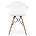 thumbnail image 4 of Aron Living Pyramid 17.5" Plastic and Beech Wood Armchair in White, 4 of 4