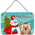 thumbnail image 2 of Carolines Treasures Snowman with Schnauzer Wall or Door Hanging Prints 8x12 multicolor, 2 of 7