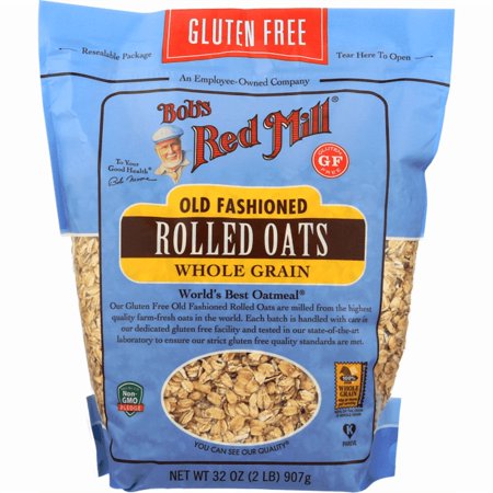 Bob's Red Mill Gluten Free Old Fashioned Rolled Oats 32 oz (Pack 2)