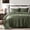 Olive Green, variant on Beige Cross Stitch Twin Quilt Set, Neutral Striped Lightweight Soft Bedspread, Farmhouse Rustic Coverlet, All Season Thin Comforter Bedding
