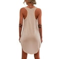 thumbnail image 3 of DYMADE Women Summer Beach Swimsuits Coverups Sleeveless U Neck Casual Tank Dress, 3 of 4