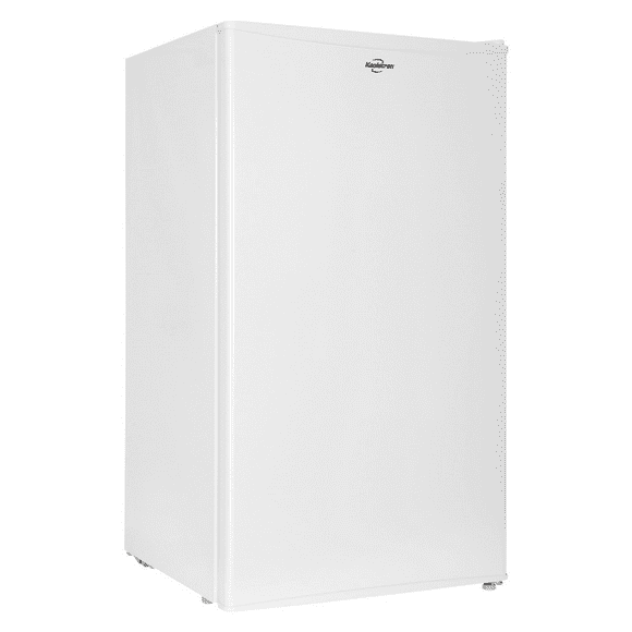 Koolatron Compact Fridge w/ Freezer,3.2 cu ft (91L) Space-Saving Flat-White