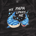 thumbnail image 4 of Inktastic My Papa Loves Me- whale shark Boys or Girls Baby Bodysuit, 4 of 5