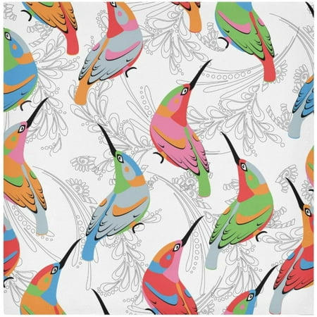 

BESTKITTY Bird and Feathers Cloth Napkins 20 x 20 in Dinner Napkins Washable Polyester Soft Reusable Table Napkins for Home Xmas Holiday Party Wedding 1 PCS