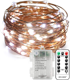 thumbnail image 1 of Cadena de luces alimentadas por batería, 33 pies, 100 LED, 8 modos de luces de hadas con control remoto para jardines Zhivalor CPB-US-DYP993-3, 1 of 5