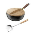 thumbnail image 2 of deevoka Nonstick Wok Long Handle suits All Stoves with Lid for Home and Hotel Restaurant 26cm, 2 of 9