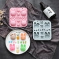 thumbnail image 5 of Cookie Cutter Cute Bunny Theme Silicone Drip Gel Homemade Diy Chocolate Candy Cake Molds, 5 of 8