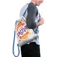 thumbnail image 2 of Easter Drawstring Backpack for Egg Hunt, 13.5" X 16.5" Waterproof Treat Bag, [Easter Theme] Print, 2 of 5