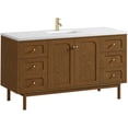 thumbnail image 3 of James Martin Vanities 545-V60S-LNO-1WZ Laurent 60" Single Basin Poplar Wood Vanity Set -, 3 of 7
