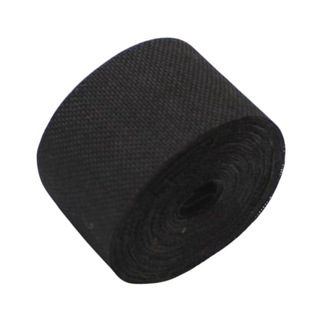 Wosthever Rollos de cinta de arpillera de 5CM, rollo de tejido Natural ecológico portátil ligero, decoraciones de fiesta flexibles, decoración Kits de decoración para fiestas Negro