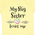 thumbnail image 4 of Inktastic My Big Sister Loves Me- Heart Boys or Girls Baby Bodysuit, 4 of 5