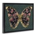 thumbnail image 3 of Stupell Industries Glam Botanical Pattern Butterfly Black Floating Frame Canvas Art, 21 x 17, by Victoria Barnes, 3 of 8