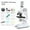 White, variant on YYHQDS Early Childhood Education Microscope for Kids, Biological Science HD Toy Microscope 100X 600X 1200X, Educational STEM Equipment for Primary School Children Clearance Sales Today Deals Prime