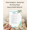 thumbnail image 5 of Surf Beach Theme Baby Shower FEUD Game - Pack of 25 - Fun Shower Family Feud Games, Baby on Board Baby Shower Activity, Gender Neutral Baby Shower Fued Games, Couples Shower G940-BSF, 5 of 6