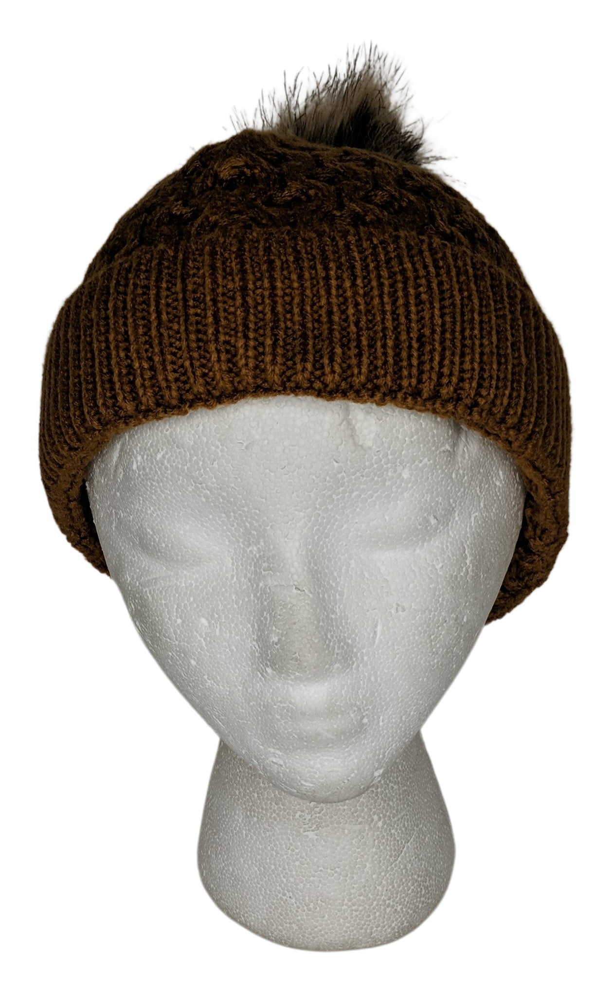 Gray Savage Embroidery Unisex Knit Winter Warm Skull Hat Fold-Up Beanie Cap 