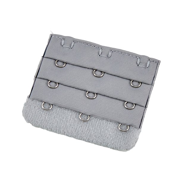 Sonducket Correa de extensión Extensores de sujetador Hebilla 3 Gancho Sujetador Transpirable Abrazadera práctica Íntimos ajustables 3 filas Ropa, zapatos y accesorios Miscelánea gris-plata