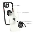 thumbnail image 3 of CoverON For Apple iPhone 14 Case, Clear Back Ring Holder Kickstand Phone Cover, Black, 3 of 7