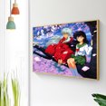 thumbnail image 1 of Cuadros Decorativos Inuyasha 5D bricolaje taladro redondo completo diamante pintura Rhinestone mosaico punto de cruz Likrtyny  embutido en tela, 1 of 9