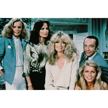 Shelley Hack, Farrah Fawcett Cheryl Ladd, Jaclyn Smith and David Doyle in Charlie's Angels 24x36 Poster rare all 4 Angels!