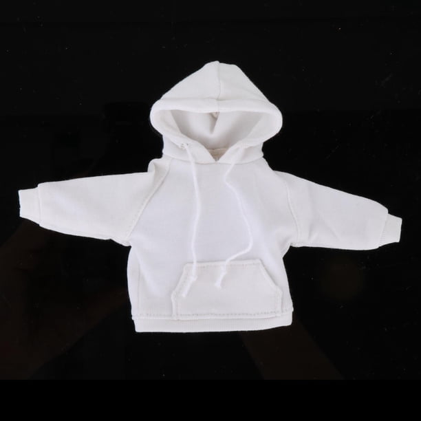 Figura de acción Hugo 1:12 Ropa de moda Sudadera con capucha blanca Unisex