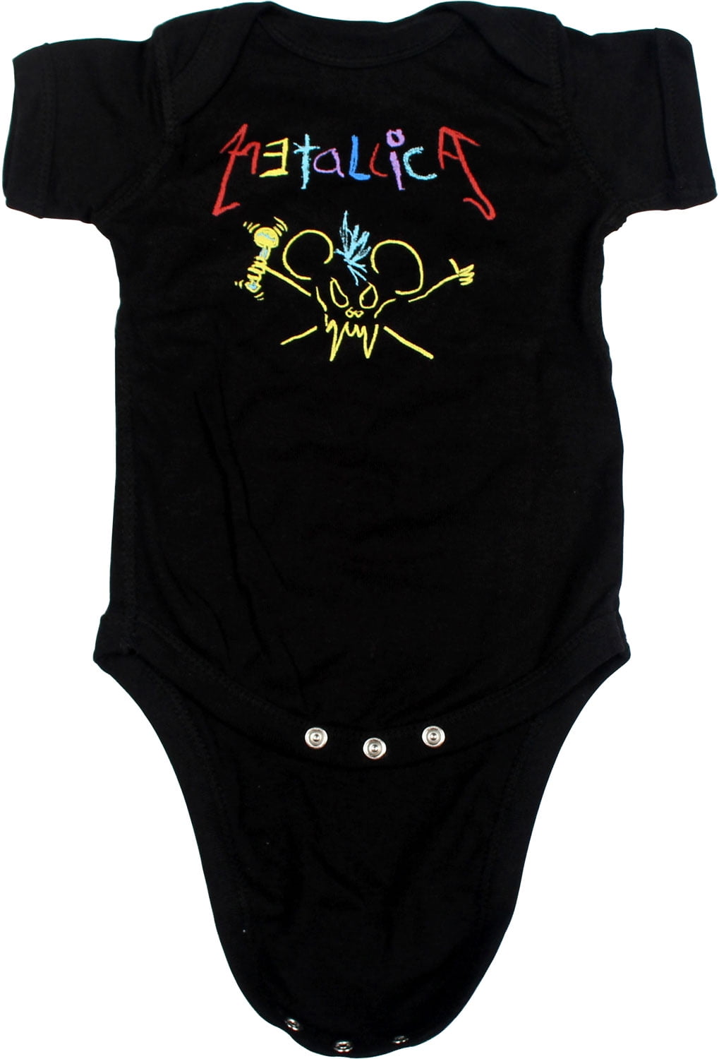 Crayon Onesie Babywear En Negro Metallica