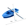 thumbnail image 5 of 1Pc Boat + 2Pcs Oar Miniature Simulated Model Dollhouse Art Bonsai Garden Decor by Mightlink, 5 of 8