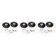 thumbnail image 4 of Qarigey 2x Luggage Suitcase Wheels Flexible Wear Caster  Swivel Resistant Black Type1, 4 of 6