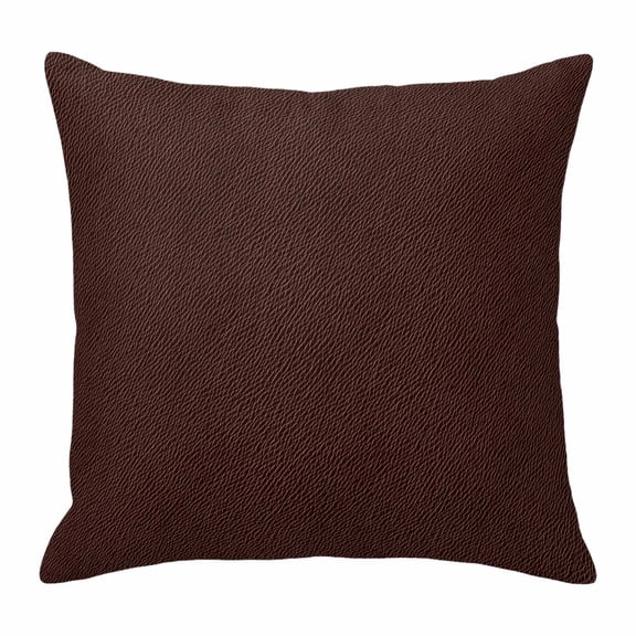 Pillow Covers 24x24 Inch, Solid Brown Linen Pillowcase with Invisible Zipper, Vintage Minimalism Abstract Denim Pattern Decorative Throw Pillow Covers Cushion Case for Couch Sofa Bed Living Room