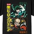 thumbnail image 2 of My Hero Academia Deku And Bakugo Women's Black Crew Neck Short Sleeve T-shirt-XL, 2 of 3
