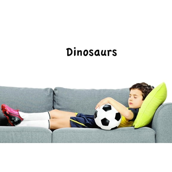 Custom Decals Dinosaurs Wall Art Size: 8 X 30 Inches Color: Black