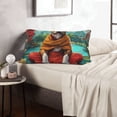 thumbnail image 6 of Daiia Meditating French Bulldog Bedding Waterproof Pillow Protector Zippered Queen – Bed Bug Proof Pillow Encasement-14"x20", 6 of 6