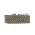 thumbnail image 6 of Woven Braided Full Grain Leather Adjustable Black Belt for Men, 6 of 7