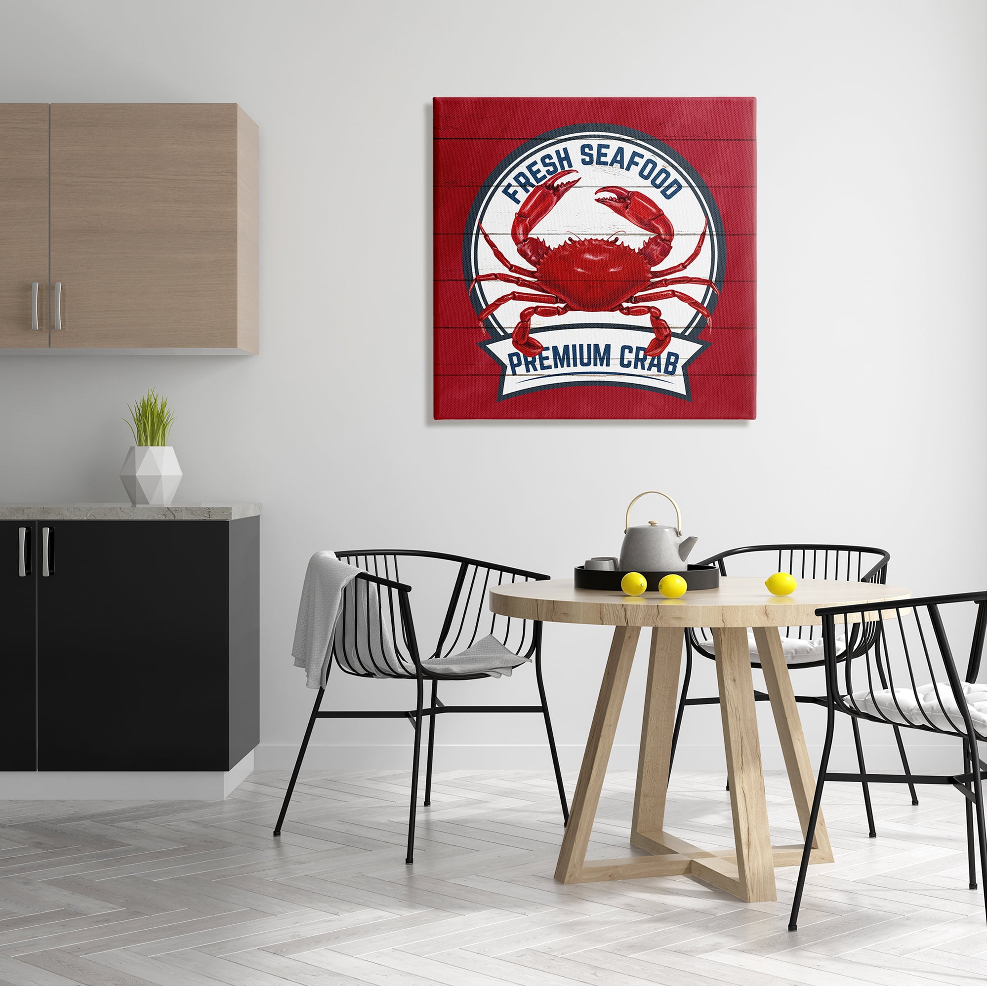 Stupell Industries Premium Crab Seafood Animals & Insects Painting Gallery Wrapped Canvas Print Wall Art, 30 x 30