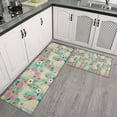 thumbnail image 2 of Golden Retriever Dog and Flowers Kitchen Rugs Sets Of 2,Anti Fatigue Kitchen Mat Rugs Non Slip Washable,Decorative Kitchen Floor Mats for Kitchen,Sink,Laundry,17"x30"+17"x47", 2 of 7