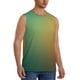thumbnail image 2 of Balery Orange To Teal Gradient Camisetas sin mangas para hombre, absorbe la humedad y protege contra el mal olor.-Medium, 2 of 7