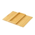 thumbnail image 1 of Bandeja para brazo de sofá de madera, espaciosa, rectangular, multiusos, plegable, base antideslizante para aperitivos, bebidas y control remoto. marrón, 1 of 8