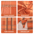 thumbnail image 5 of Yastouay Buffalo Plaid Table Cloth Fall Rectangle Tablecloth Orange Table Cover for Dinner Autumn Decor,55x55 Inch, 5 of 7