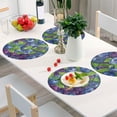 thumbnail image 6 of Ryvnso Blueberries Berries Round Plate Mats Dining Table Placemat Set of 4 for Holiday Decoration, 6 of 7
